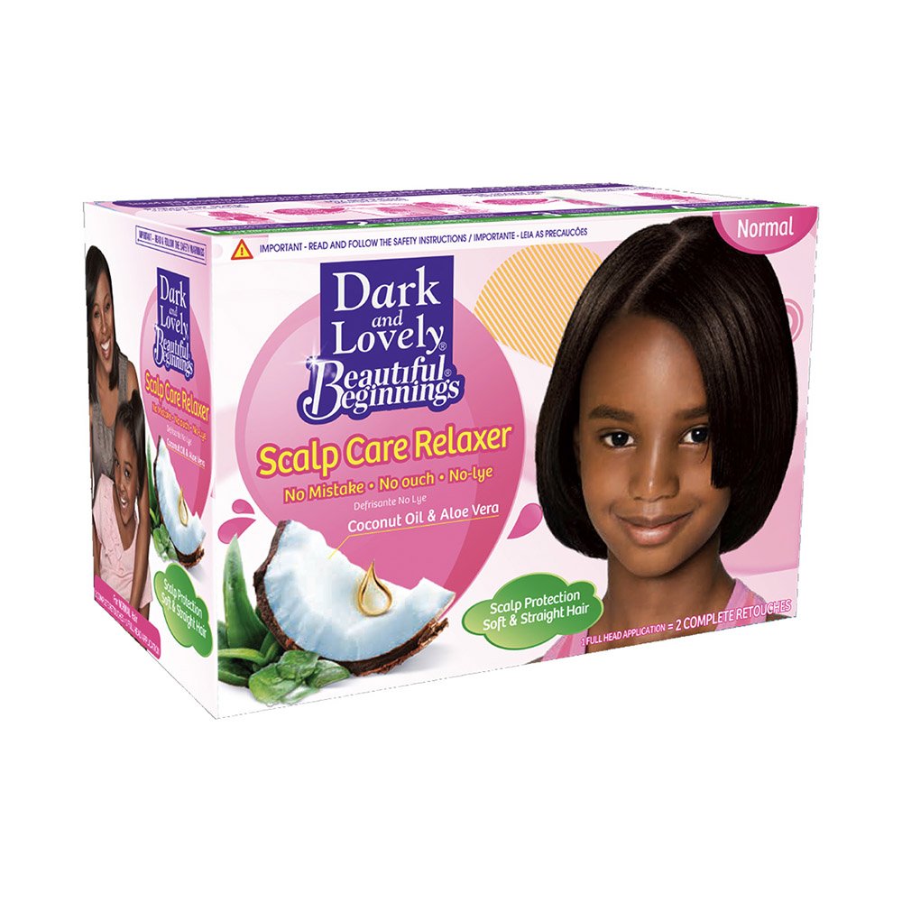 Dark & Lovely Beautiful Beginnings No-Lye Relaxer Kit Regular